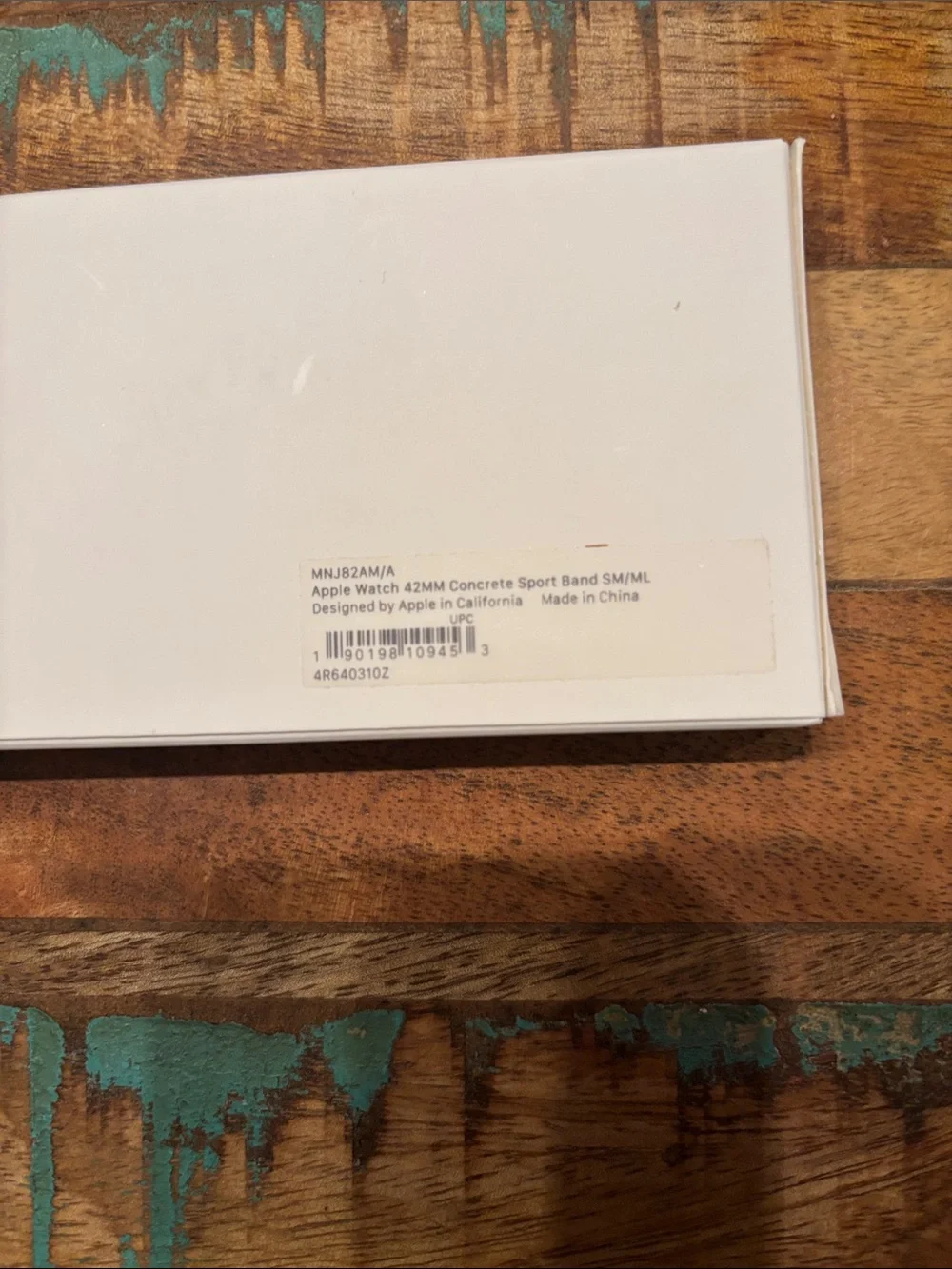Sealed in Box Apple Sports Band 42MM SM/ML Concrete Color MSRP $49
